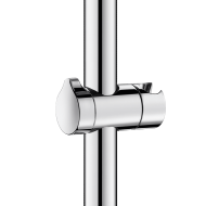 4110P-Sliding shower head holder for shower rails, Ø 25mm and 32mm, bright