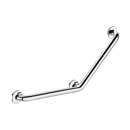 5082P-Angled stainless steel grab bar 135°, bright, 400 x 400mm