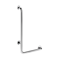 5070DP2-L-shaped stainless steel grab bar, bright, H. 750mm