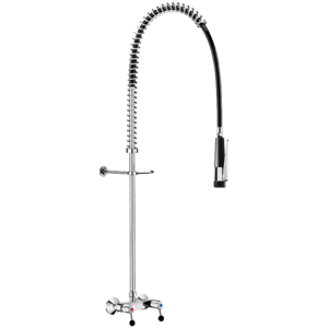 Wall-mounted pre-rinse set with mixer