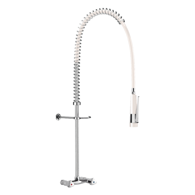 Wall-mounted pre-rinse set with mixer