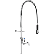 435722-Black pre-rinse set without valve with long column