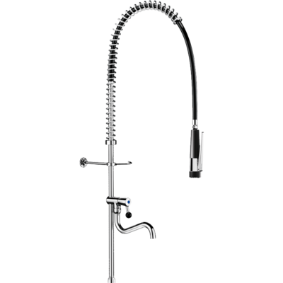 Black pre-rinse set without valve with long column