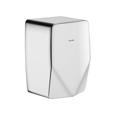 HIGHFLOW Compact air pulse hand dryer, bright polished