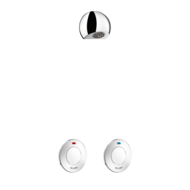 747210-TEMPOSTOP time flow shower kit with 2 controls